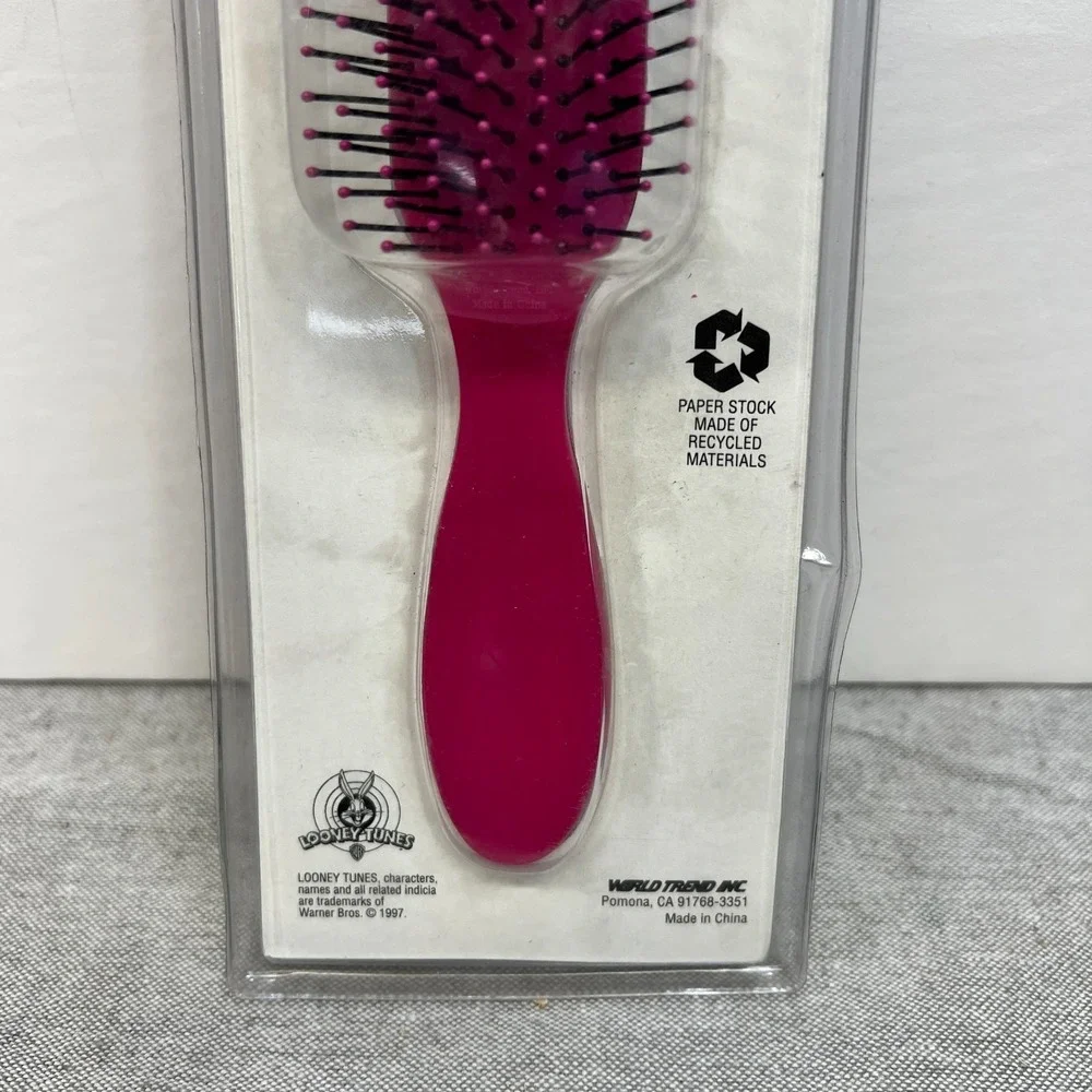 Vtg 1997 Warner Bros Looney Tunes Bugs Bunny Lola Sculptured Styling Brush New
